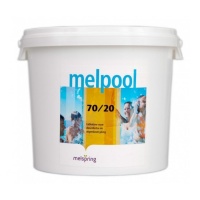 Melpool AQ23907 N.X 70/20, 25кг ведро, таблетки гипохлорита кальция для текущей и ударной дезинфекции воды