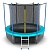 Батут с внутренней сеткой и лестницей EVO JUMP Internal 12ft (Wave) + нижняя сеть